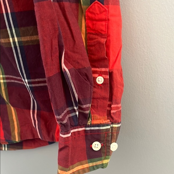 U.S Polo ASSN. Men's Red Plaid Shirt - Picture 5 of 8